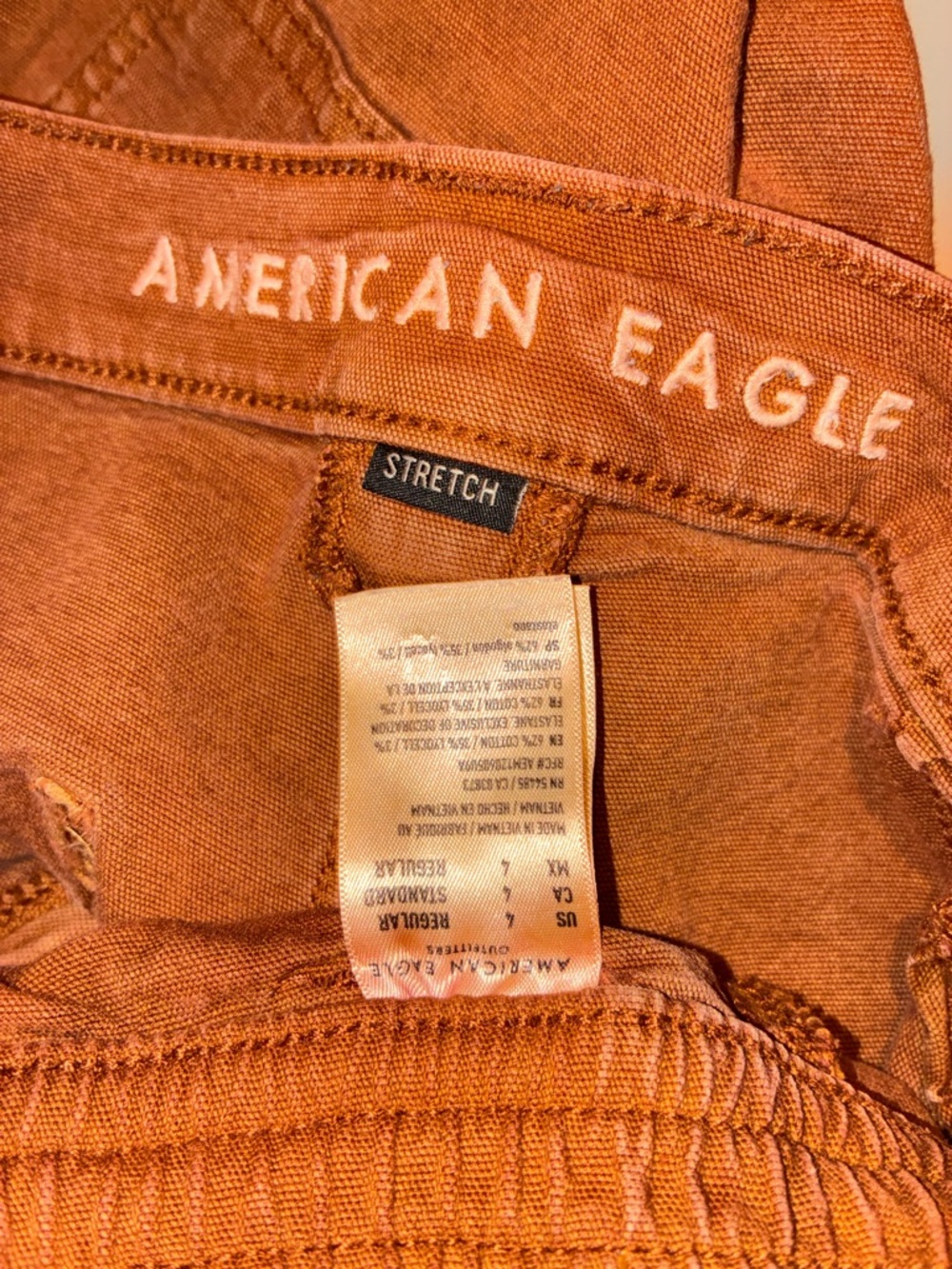 AE - Rust Cargo Straight-Leg Pants - Picture 8 of 8